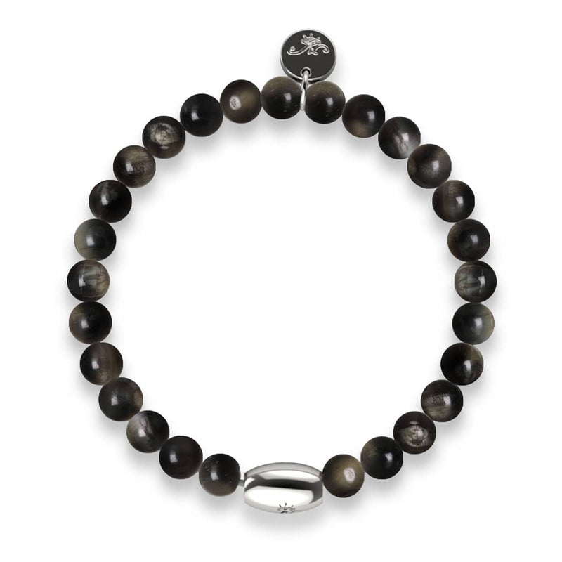 AAA Obsidian | .925 Sterling Silver | Gemstone Bracelet