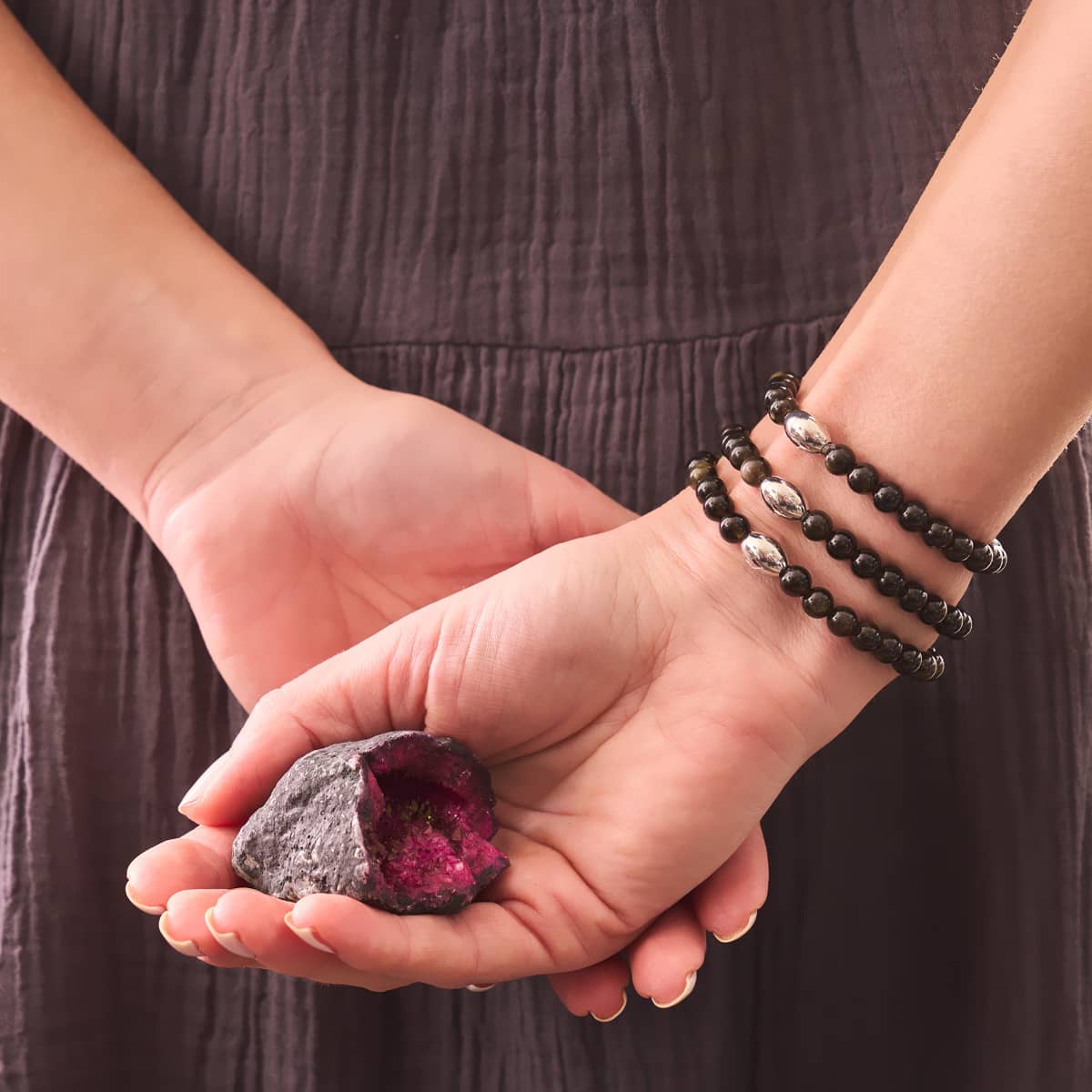 AAA Obsidian | .925 Sterling Silver | Gemstone Bracelet