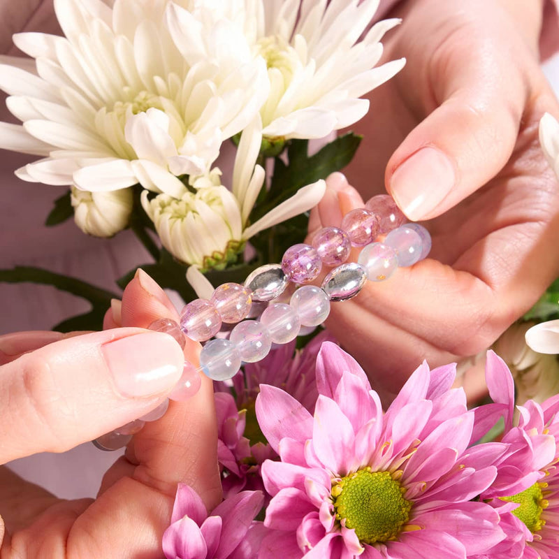 Spring Breeze | .925 Sterling Silver | Aurum Glass Bracelet