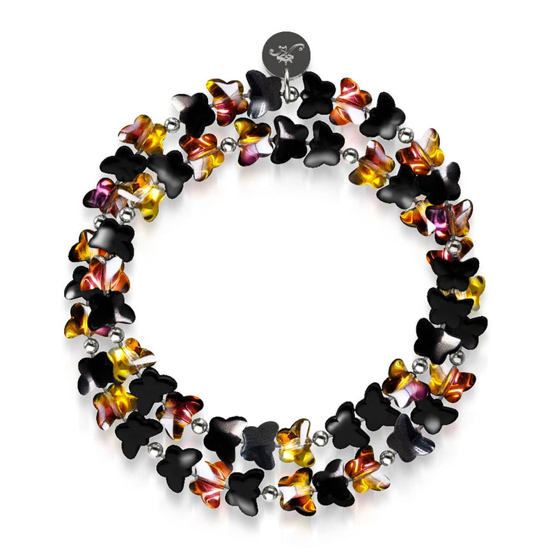 Midnight Flutter | .925 Sterling Silver | Butterfly Wrap