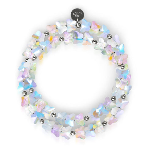 Morning Dew | .925 Sterling Silver | Rainbow White Butterfly Wrap