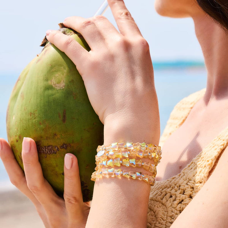 Sunrise | .925 Sterling Silver | Deep Yellow Butterfly Wrap