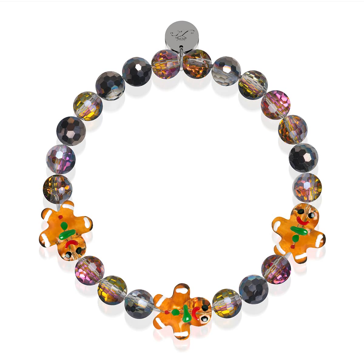 Hazelnut Gingerbread | Silver | Chocolate Prisma Bracelet