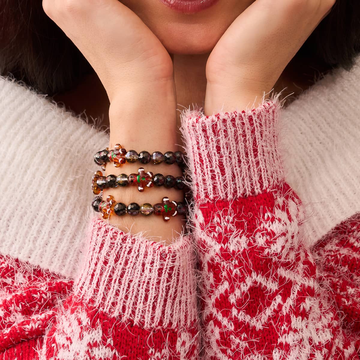 Hazelnut Gingerbread | Silver | Chocolate Prisma Bracelet
