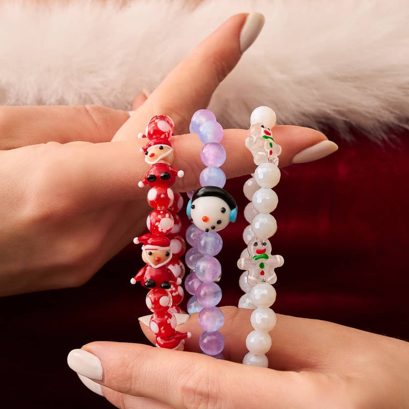 Jack Frost | Silver | Purple Selenite Bracelet