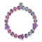 Purple Evergreen | Silver | Firefly Glass Bracelet