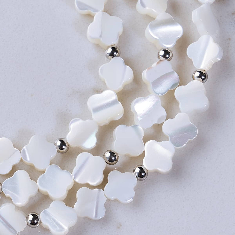 Mother of Pearl | .925 Sterling Silver | Clover Wrap
