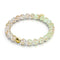 Alabaster | .925 Sterling Gold Vermeil | Firefly Glass Bracelet