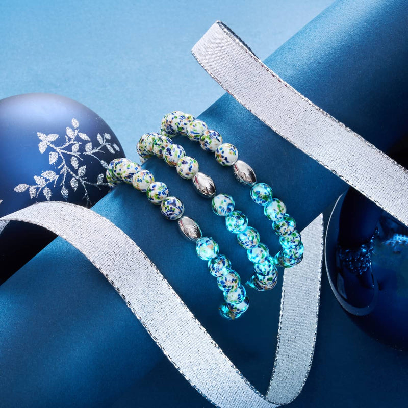 Arctic Confetti | .925 Sterling Silver | Firefly Glass Bracelet