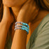 Azure Tides | Blue Sands | Firefly Glass Swirl Bracelet