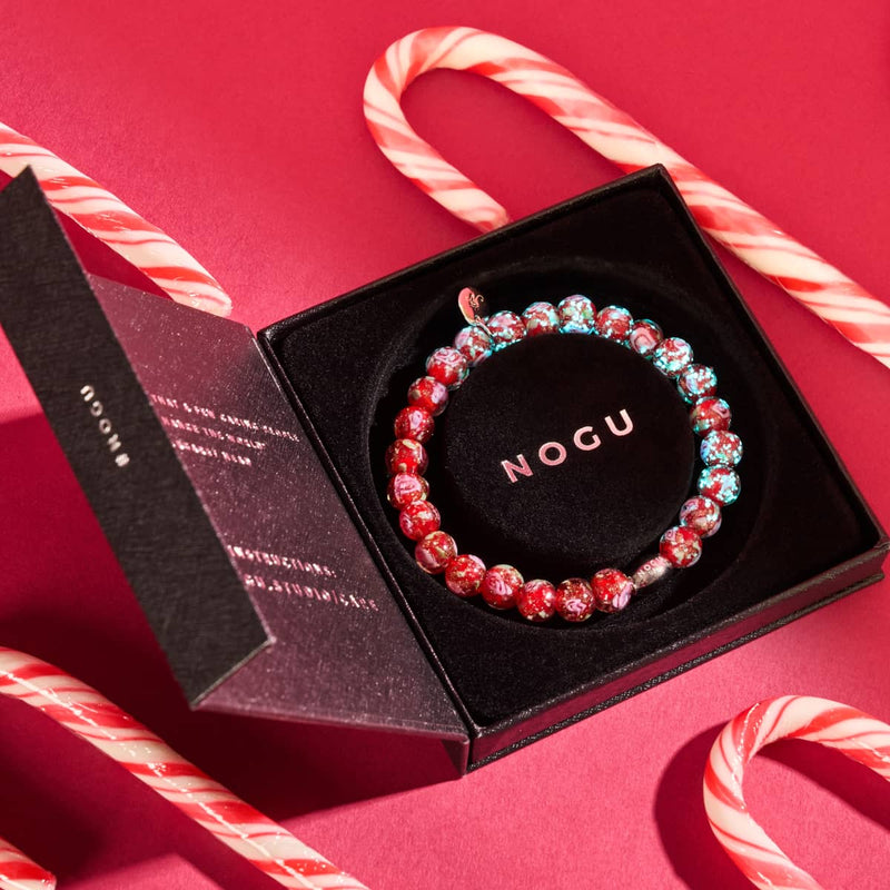 Blue Carmine | .925 Sterling Silver | Firefly Glass Garden Bracelet