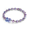 Blue Iris | Silver | Firefly Glass Bear Bracelet