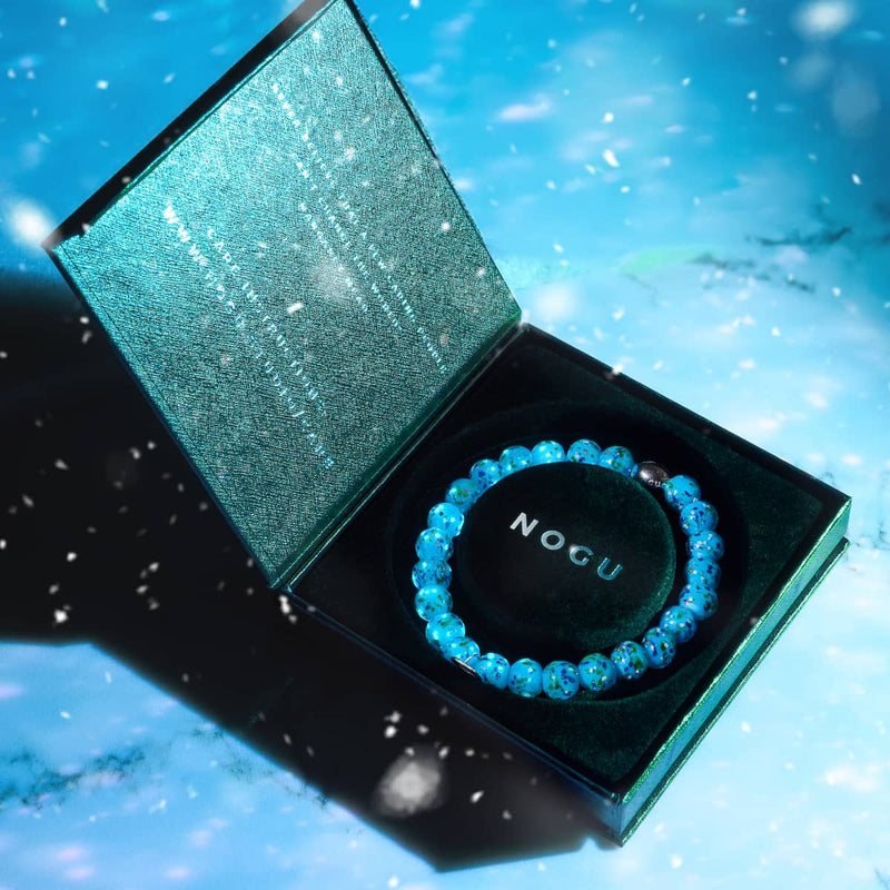 Blue Juniper | .925 Sterling Silver | Firefly Glass Bracelet