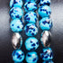 Blue Seaspray | .925 Sterling Silver | Firefly Glass Bracelet