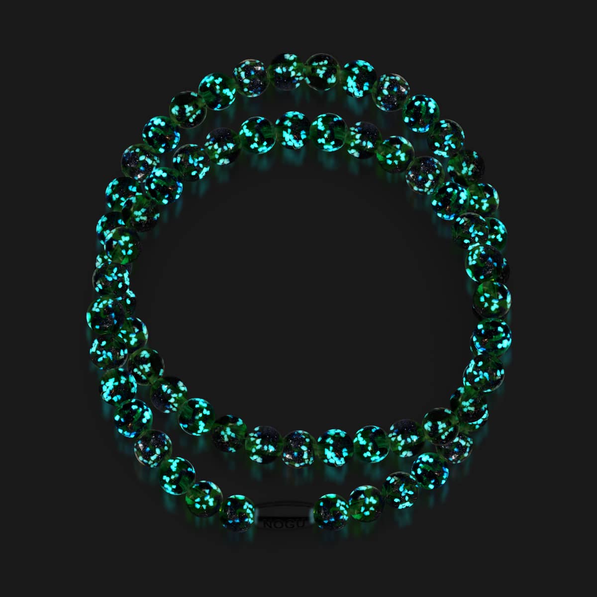 Blue Shamrock | .925 Sterling Silver | Firefly Glass Wrap