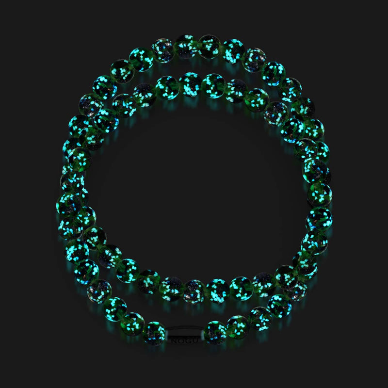 Blue Shamrock | .925 Sterling Silver | Firefly Glass Wrap