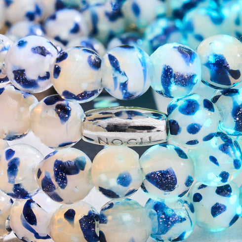 Blue Willow | .925 Sterling Silver | Firefly Glass Wrap