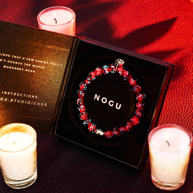 Fire and Ice | .925 Sterling Silver | Firefly Glass Bracelet