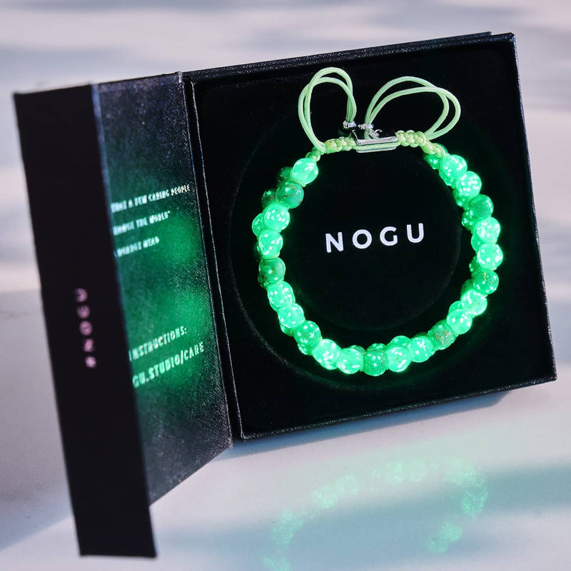 Firefly Meadow | Succulent x Kiwi | Double Firefly Glass Bracelet