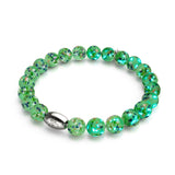 Gleaming Grove | .925 Sterling Silver | Firefly Glass Bracelet