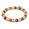 Glittering Gourds | Silver | Firefly Glass Pumpkin Bracelet