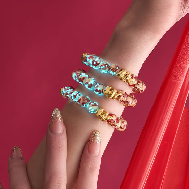 Golden Snake | Firefly Glass Swirl Bracelet