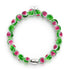 Green x Pink | .925 Sterling Silver | Firefly Glass Love Bracelet