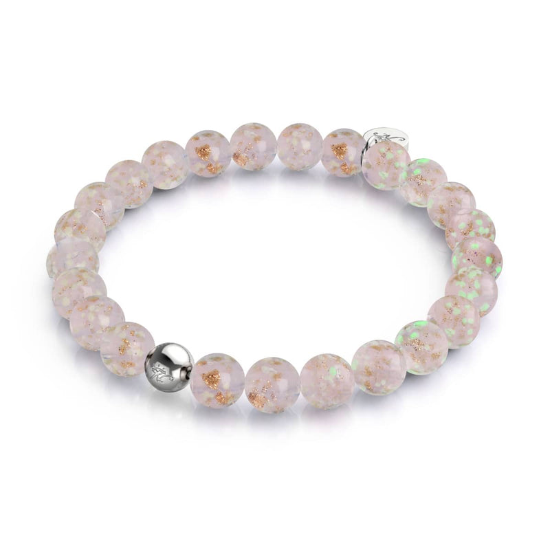 Guava | .925 Sterling Silver | Firefly Glass Bracelet