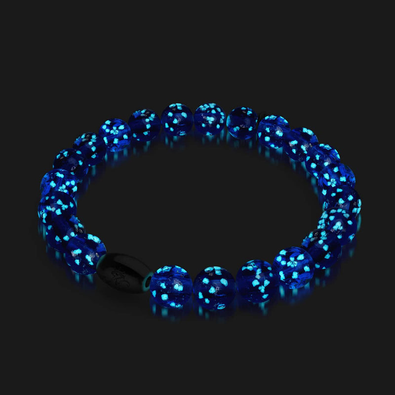 Lapis Lazuli | .925 Sterling Silver | Firefly Glass Bracelet