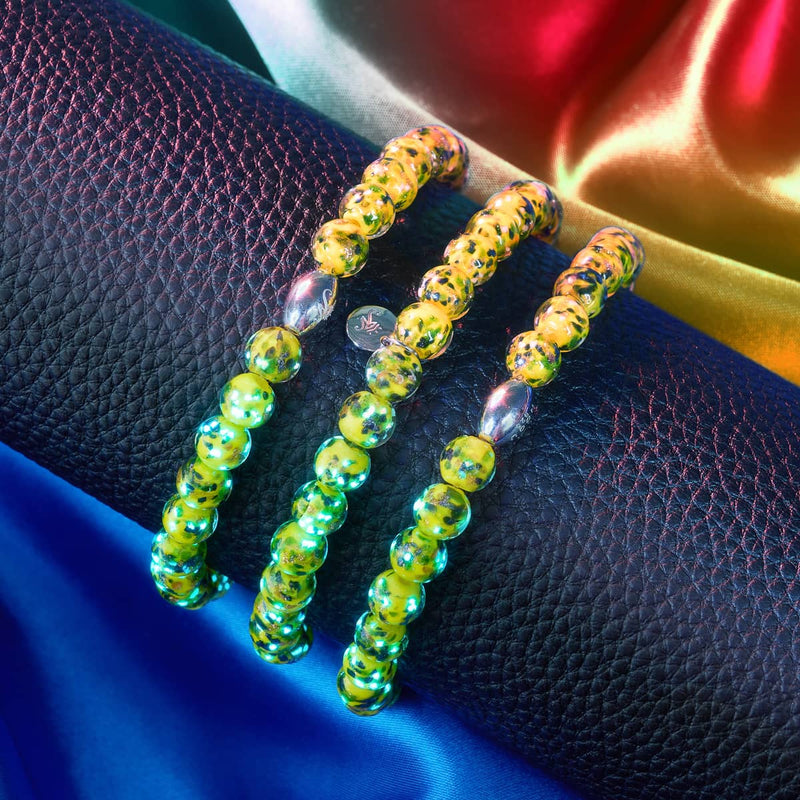 Lemon Grove | .925 Sterling Silver | Firefly Glass Bracelet