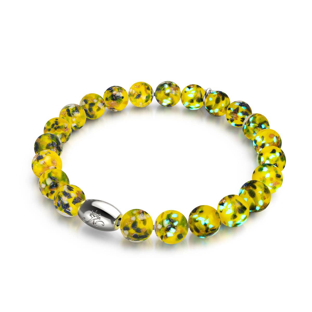 Lemon Grove | .925 Sterling Silver | Firefly Glass Bracelet