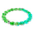 Luminous Shamrock | Silver | Firefly Glass Clover Bracelet