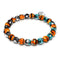 Midnight Pumpkin | Silver | Firefly Glass Pumpkin Bracelet