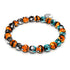 Midnight Pumpkin | Silver | Firefly Glass Pumpkin Bracelet