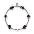 Obsidian | Silver | Firefly Glass Clover Essence Bracelet
