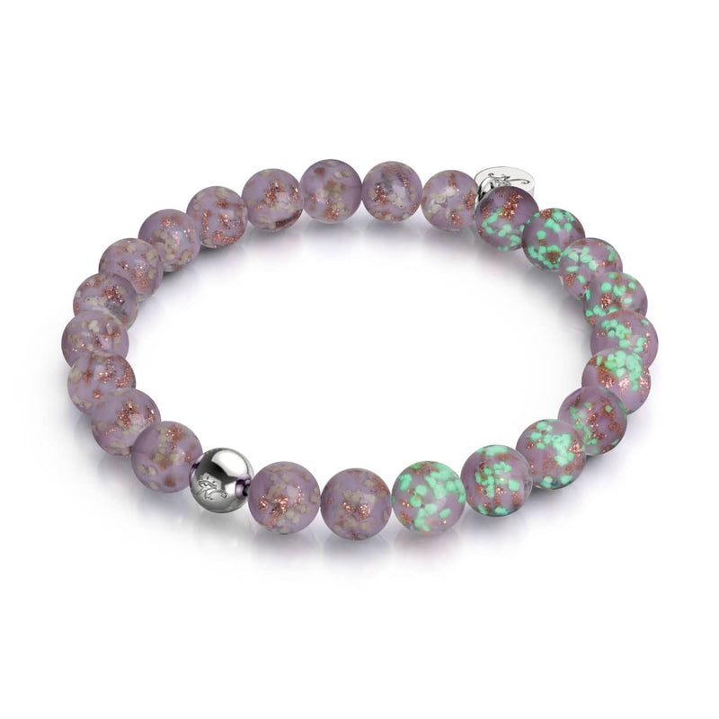 Periwinkle | .925 Sterling Silver | Firefly Glass Bracelet