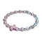Periwinkle | Silver | Firefly Glass Cross Bracelet