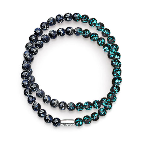 Pitch Black | .925 Sterling Silver | Firefly Glass Wrap