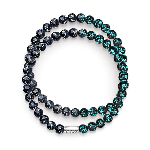 Pitch Black | .925 Sterling Silver | Firefly Glass Wrap