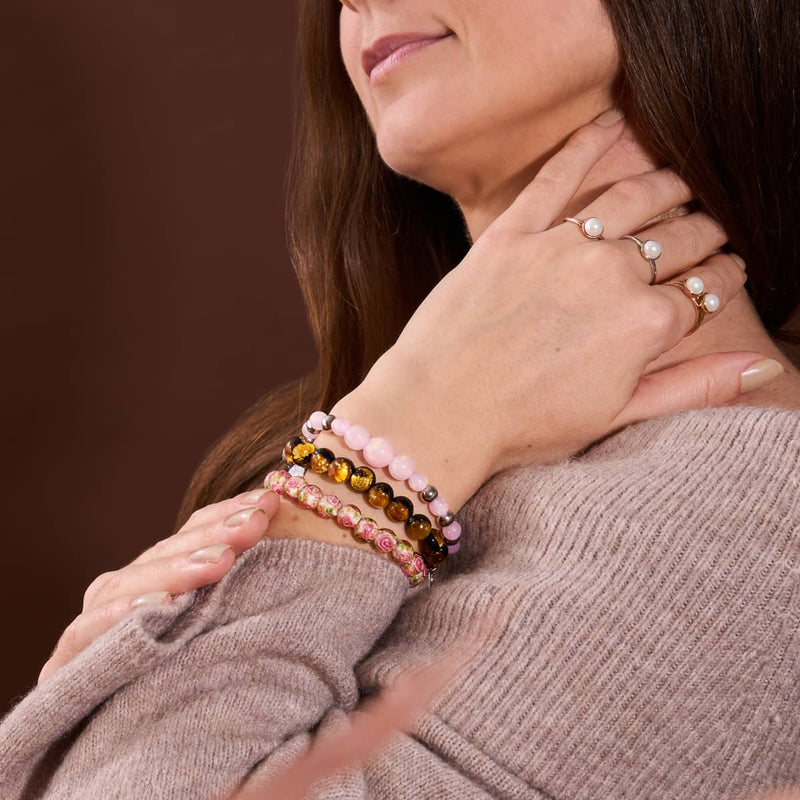 Primrose | .925 Sterling Silver | Firefly Glass Garden Bracelet