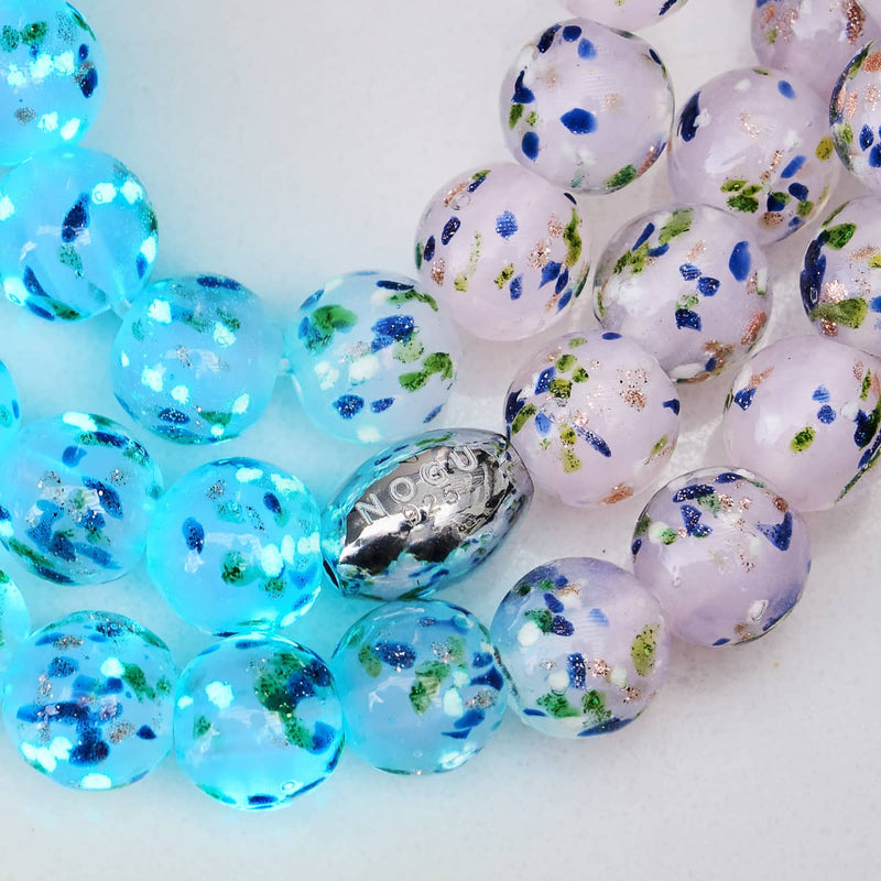 Purple Succulent | .925 Sterling Silver | Firefly Glass Bracelet