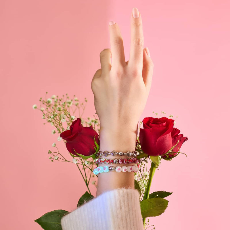 Red Roses | Firefly Glass Diamonds Bracelet