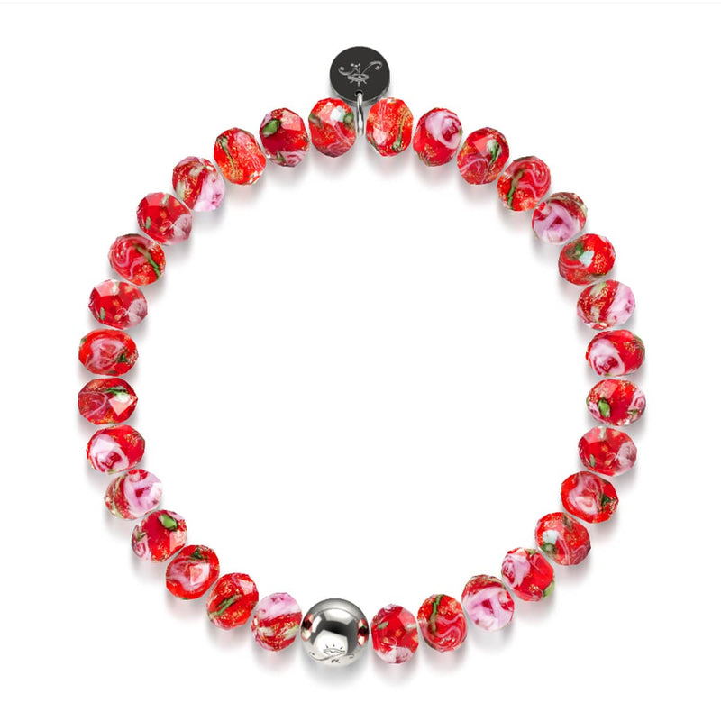 Red Roses | Firefly Glass Diamonds Bracelet