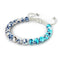Starlit Waves | Silver | Firefly Glass Macrame Bracelet
