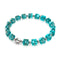 Teal | Silver | Firefly Glass Pebble Bracelet