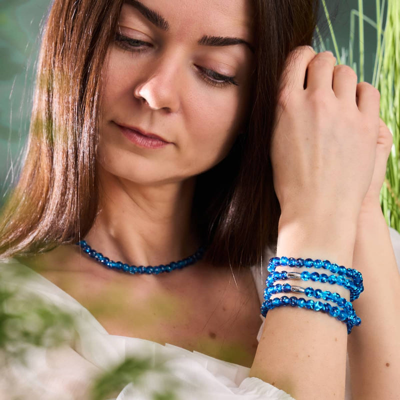 Topaz Flame | .925 Sterling Silver | Firefly Glass Wrap