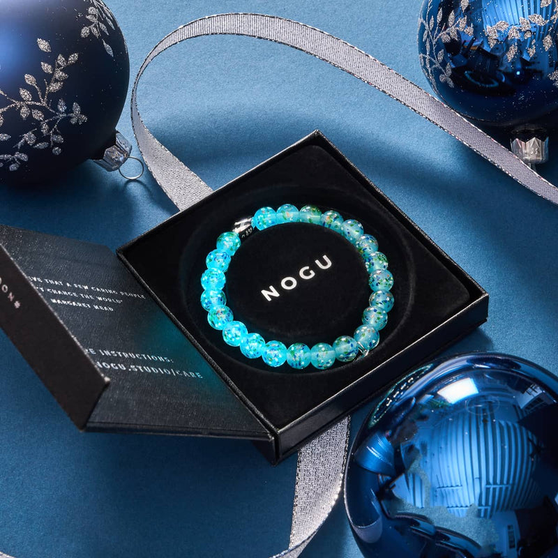 Turquoise Spearmint | .925 Sterling Silver | Firefly Glass Bracelet