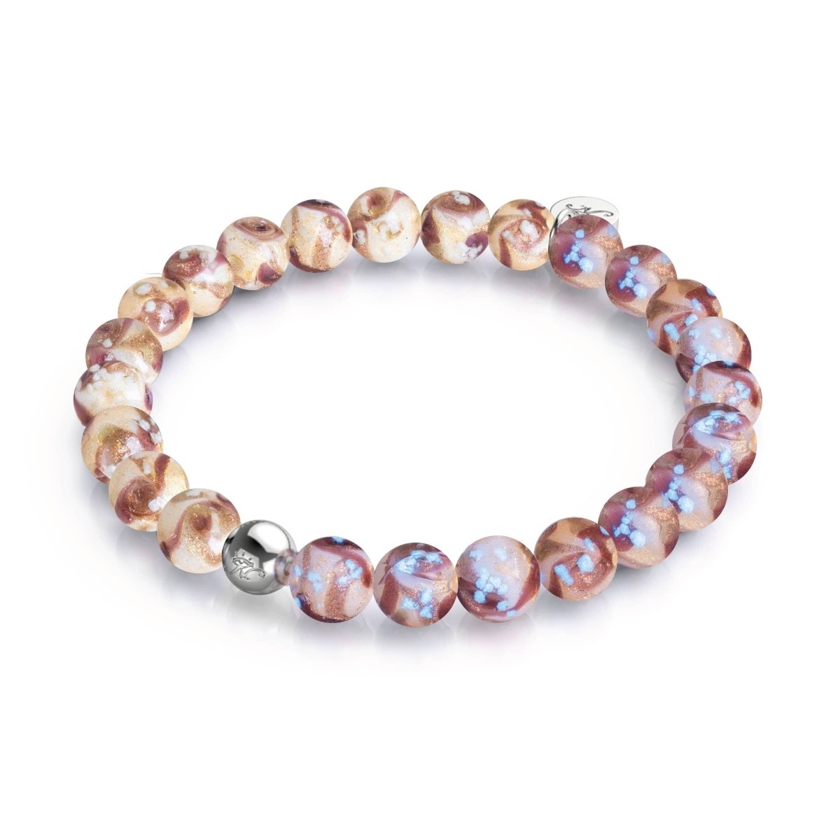 Velvet Plum | Purple Caramel | Firefly Glass Swirl Bracelet