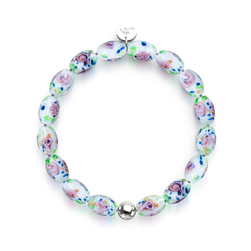 Winter Garden | .925 Sterling Silver | Firefly Glass Garden Bracelet