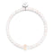 Rose Quartz | Silver | Firefly Glass Mushroom Gemstone Bracelet